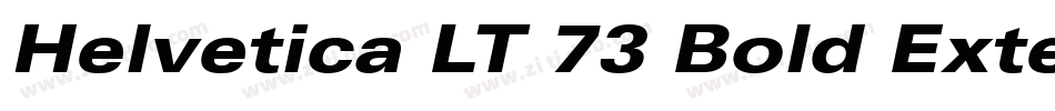 Helvetica LT 73 Bold Extended字体转换